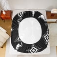 thumbnail image 5 of Feelyou Bohemian Aztec Teen Full Size Sheets, Rustic Sheep Skeleton Bed Sheets, Vintage Western Fashion Sheet Sets, Microfiber Bedroom Decor, 4pcs, 5 of 7