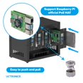 thumbnail image 2 of UCTRONICS Upgraded Complete Enclosure for Raspberry Pi Cluster, Compatible with Pi 5, 4B, 3B+/3B, and Other B Models, House Up to 4&Atilde;2.5" SSD, Suppo, 2 of 6
