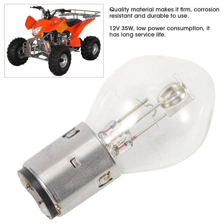 2x 12V 35/35w Motorcycle ATV Scooter White Halogen Headlight Bulbs