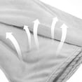 thumbnail image 3 of Phenofice Soft Fluffy Blankets Blanket Light Grey 1Pack, 3 of 8