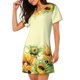 thumbnail image 2 of Fotbe Sunflowers On A Yellow Background Bata de Dormir para Mujer con Estampado, Camisón de Algodón de Manga Corta, Ropa de Dormir Casual, 2 of 6