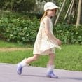 thumbnail image 2 of Girls Gradient Waterproof Light Up Rain Boots Kids Glitter Rain Boots with Easy on Handles, 2 of 7