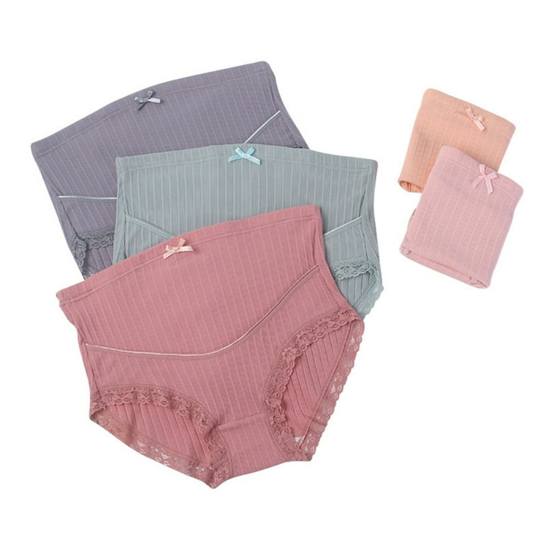 Spdoo Lingerie Women's Plus Size Maternity Panties High Cut Cotton