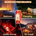 thumbnail image 5 of 2Pcs USB Car Interior Lights,Touch Control Car USB Night Light,Retro Glass Bottle Plug-in USB Automotive Atmosphere Lights Romantic Decor for Car, Bedroom, Red, 5 of 9
