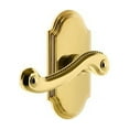 thumbnail image 2 of Grandeur Arcnew_Sd_Na_Lh Arc Solid Brass Left Handed Single Dummy Door Lever - Nickel, 2 of 6