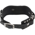 thumbnail image 3 of 2X Mode Punk Rivet Stud Mode Bracelet Ceinture en Cuir Unisexe (Noir), 3 of 8