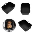 thumbnail image 4 of Sinyiin 2PCS Rectangular Cooking Tray for Air Cooker Oven Microwave Safe Baking Pan, 4 of 12