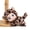 A, variant on Cute Fluffy Animal Pendant Soft Fluffy Baby Face Cat Tiger Rabbit Panda Puppy Key Ring for Backpack Keys Stress Relief Gift Accessory