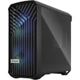 thumbnail image 4 of Fractal Design Torrent Compact RGB Light Tempered Glass E-ATX Mid-Tower Computer Case, Black, 4 of 9