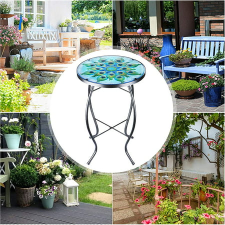 Table Outdoor Coffee Round Bistro, How To Make A Small Garden Side Table
