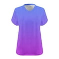 thumbnail image 7 of Zpanxa Womens Summer Tops, Women's Oversized Cotton T-Shirt V-Neck Short Sleeve Solid Color Casual Loose Fit Summer Top Breathable Basic Tee Shirt, 7 of 7