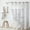 Gray, variant on No Hook Grey White Marble Shower Curtain with Snap in Liner, Double Layers Waterproof Fabric Bath Curtain with Mesh Top Window, Modern Abstract Decor for Luxury Hotel Grade Bathroom 71" X 74"
