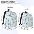 thumbnail image 3 of Honeii Poodle Playing Skateboard Print Canvas College Laptop Backpack, Durable Rucksack Travel Notebook Bag School Backpack Book Bag for Men Women-Small, 3 of 7