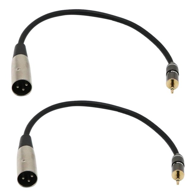 2x Cable adaptador de 23 cm XLR a conector de 3,5 mm para reproductor de sonido digital Hugo 3