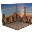 thumbnail image 3 of 2Pcs 1/12 Backdrop Scene Model Diorama Simulation Layout Scene Background Collection Photo Board Track City, 3 of 8
