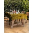 thumbnail image 2 of Outdoor Tablecloth with Umbrella Hole and Zipper, Yellow Geometric Rectangle Table Cloth 60x102 Inch Waterproof Tablecloth, Modern Abstract Art Ombre Picnic Table Cover for Patio Camping, 2 of 7