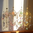 thumbnail image 4 of Colgante de Campanas de Cristal, Fabricante de , Adorno de de Prisma, Colgante de Feng Shui de Navidad, Decoración , Púrpura BLESIY Campana de viento colgante, 4 of 8