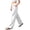 A White, variant on Ndbuld Sweat Pants for Womens Fashion Women Casual High Waist Pocket Pants Pants Comfortable Casual Pants,Black,M