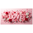 thumbnail image 1 of Love Heart Backdrop Banner Valentine's Background Romantic Party Wedding Photography Props Decorations Special Event Photo Booth Display, 1 of 4