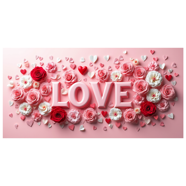 Love Heart Backdrop Banner Valentine's Background Romantic Party Wedding Photography Props Decorations Special Event Photo Booth Display