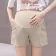 thumbnail image 2 of pstuiky Maternity Shorts Athletic Plus Size High Waist Stretch Adjustable Support Comfortable Lounge Wear Pregnancy Plus Size Maternity Shorts, 2 of 9