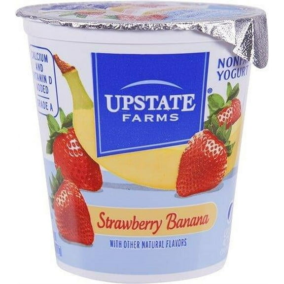 Upstate Niagara Coop Strawberry Banana Rich and Creamy Yogurt, 8 Ounce -- 12 per case.