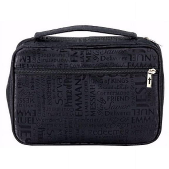 White Dove Designs 135372 Bible Cover - Names of Jesus Jacquard, 2XL - Black