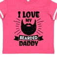 thumbnail image 4 of Inktastic I Love My Bearded Daddy for Fathers Day with Grunge Boys Toddler T-Shirt, 4 of 5