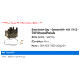 thumbnail image 2 of Distributor Cap - Compatible with 1992 - 2001 Honda Prelude 1993 1994 1995 1996 1997 1998 1999 2000, 2 of 2
