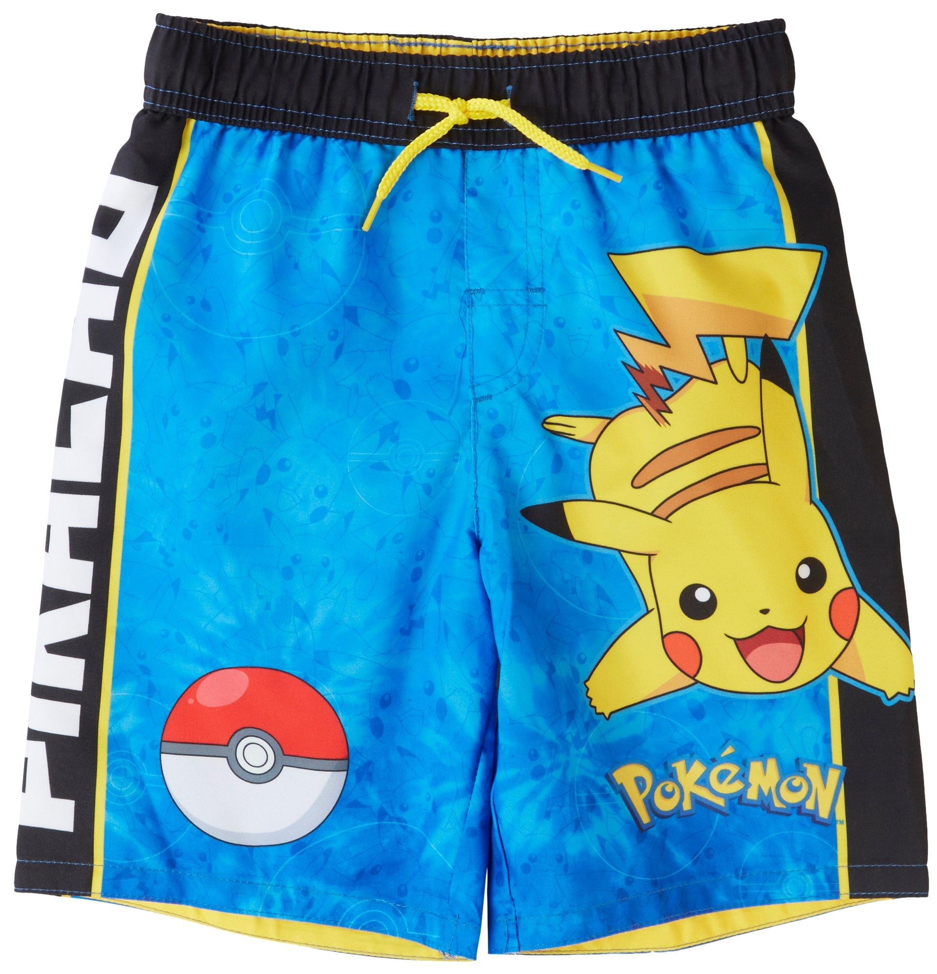 Pokemon Boys Pikachu Swim Shorts 