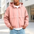 thumbnail image 2 of Dpjklzsn Men's Waterproof Hooded Windbreaker Jacket, Full Zip Long Sleeve Casual Outdoor Coat with Zipper Pockets, 2 of 9