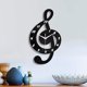 thumbnail image 4 of Reloj de pared con notas musicales. Reloj de pared con notas musicales y teclas de piano., 4 of 8