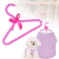 thumbnail image 3 of Clothes Hanger With Bow, Decorative Pearl Rack For Home Wardrobe, Elegant Clothing Organizer (Hot Pink), 3 of 9