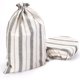 thumbnail image 1 of Advancent Solución Pan Bolsas reutilizables para pan fresco Bolsas de lino para almacenar pan Bolsas redondas de madre Bolsas para almacenar Almacenamiento y organización del hogar A 30*40 cm, 1 of 6