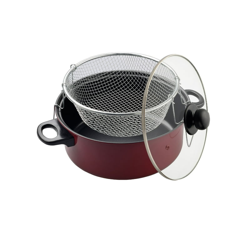 The Kitchen Sense Heavy Duty Non-Stick Fry Pan with Glass Lid