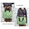 thumbnail image 6 of FORMRS 16" Laptop Sleeve Bag Carrying Case with Handle Travel Shoulder Briefcase, Green Dot Triangles Pattern, 6 of 8