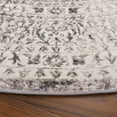 thumbnail image 3 of SAFAVIEH Orchard Martin Oriental Polyester Area Rug, Gray/Silver, 6'7" x 6'7" Round, 3 of 10