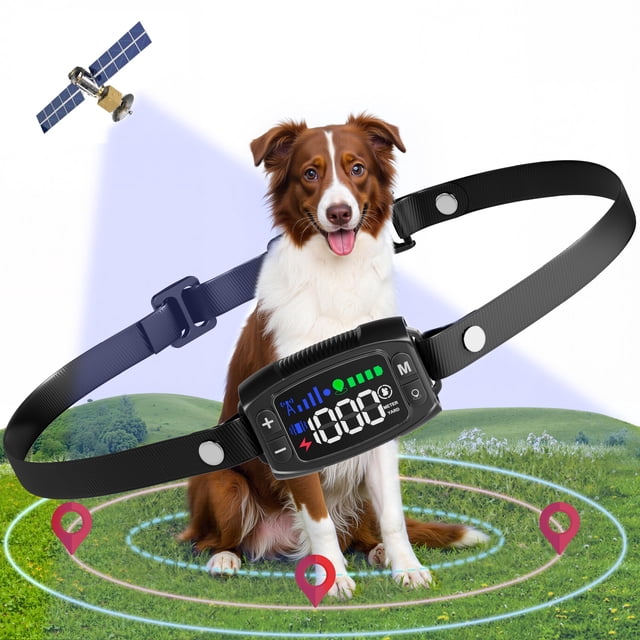 Valla GPS inalámbrica para perros Veconix IPX6, impermeable, alcance de 10 a 915 m