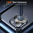thumbnail image 4 of Camera Lens Protector Compatible with iPhone 15 Pro Max/iPhone 15 Pro, 9H Tempered Glass Screen Protector, Metal Protective Lens Cover for iPhone 15 Pro Max/iPhone 15 Pro - Deep Blue, 4 of 7
