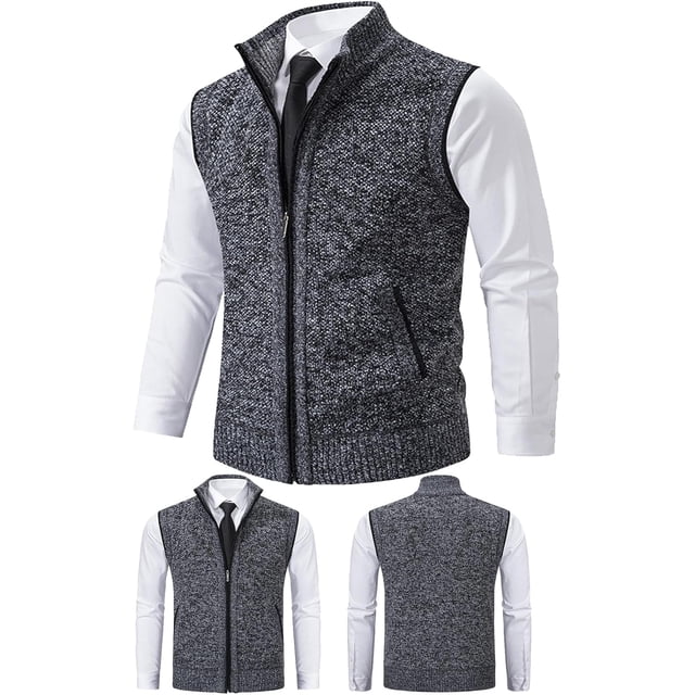 Chaleco De Lana Para Hombre |Trabajo |Diario |Ocio,Chaleco De Lana Para Hombre,Chaleco De Trabajo De Oficina De Lana Para Hombre Crazyyours,Chalecos De Ropa Exterior Para Hombre