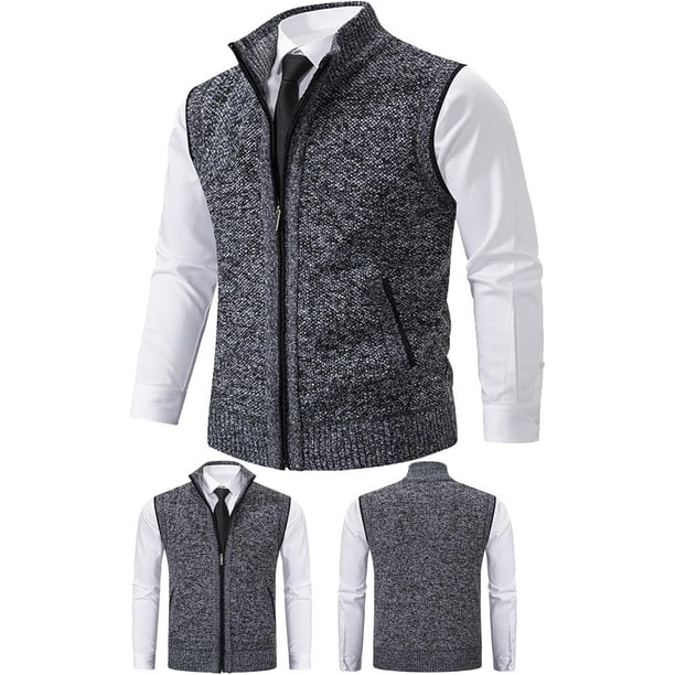 Chaleco De Lana Para Hombre |Trabajo |Diario |Ocio,Chaleco De Lana Para Hombre,Chaleco De Trabajo De Oficina De Lana Para Hombre Crazyyours,Chalecos De Ropa Exterior Para Hombre