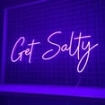 thumbnail image 2 of Glowneon Get Salty Neon Sign, Business Long-lasting lights Wall Decor, 2 of 4