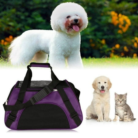 Small Open Pet Tote - Dog Carriers For Small Medium Dogs, Dog Bag Carrier, Waterproof Nylon&Mesh Pet Carrier Cat Dog Handbag Tote Travel Messenger Bag
