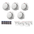 thumbnail image 1 of Detector De Humo Con Alta Cobertura Y Alarma Con Sonido 5pc Xtellar blanco, 1 of 3