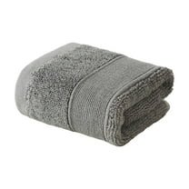 Btomtd Super Soft Cotton Washcloth 13.78x13.78 inch Small Handkerchief for Daily Use Household Highly Absorbent Face Towel, Gray