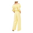 thumbnail image 2 of RILEY&RAE Womens Yellow Floral Party Wide Leg Pants XS, 2 of 4
