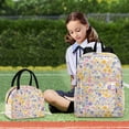 thumbnail image 6 of ALAZA Backpack Set Floral-8 Elementary School Bags Student BookBag with Lunch Bag, 6 of 6