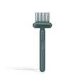 thumbnail image 2 of Combinita de peine cepillo portátil mini mango sin deslizamiento de plástico rizado rizado que elimina los escombros de lavado gaget regalos salón de baño verde oscuro Inevent HA059188-02B, 2 of 7