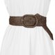 thumbnail image 4 of CINTURONES ANCHOS DE MUJER INSPIRE CHIC, CINTURONES TRAMADOS PARA VESTIDO, BROCHE GRUESO 22.83-33.07" Café, 4 of 4