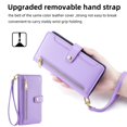 thumbnail image 2 of Dteck for Samsung Galaxy A04E Wallet Case Crossbody, Zipper Phone Case with Card Holder Large Capacity Wrist Strap Leather Purse Cover for Women Men for Samsung Galaxy A04E,Purple, 2 of 7